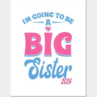 I'm Going To Be A Big Sister 2024 Pregnancy Announcement Posters and Art